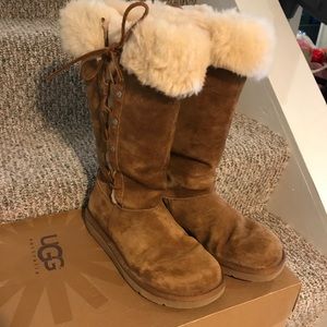 Tall chestnut brown Ugg’s